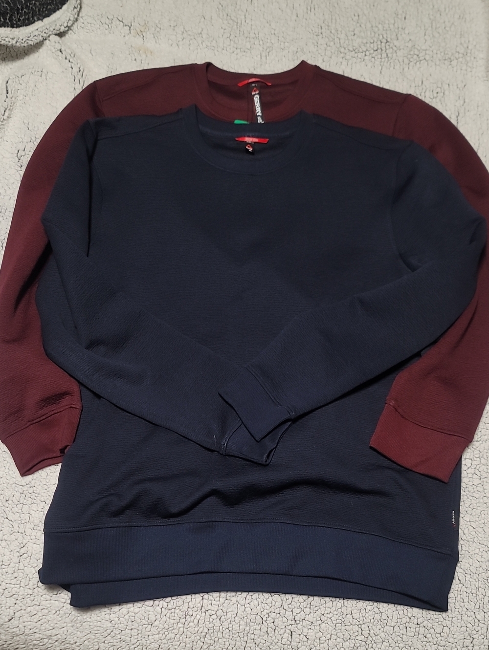 Gerry Weber Men's Crewneck Sweaters in Navy and Burgundy